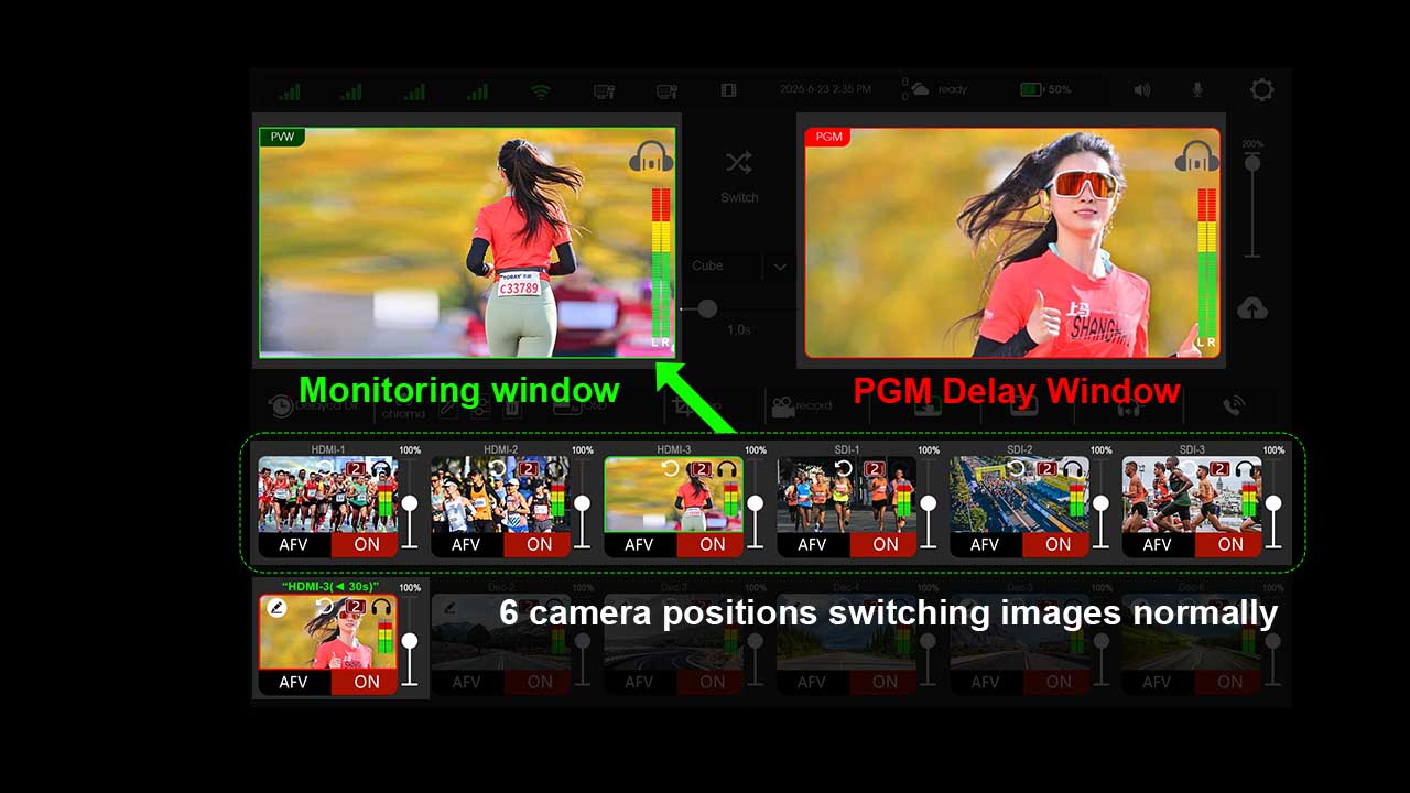 Connect the video signal properly